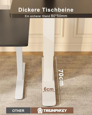 Стіл для роботи стоячи та сидячи, регульований по висоті, 160x80 см, з USB зарядкою, 3-позиційна пам'ять, антиколізійна система, комп'ютерний стіл, чорний+білий
