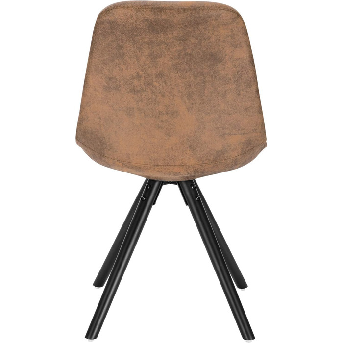 Стільці для обідньої кімнати WOLTU, кухонні стільці, скандинавський дизайн, стільці для туалетного столика, крісла для відпочинку, м'які стільці, стільці в ретро стилі, сіре покриття з льону, BH54gr-4 (набір 1 шт.)