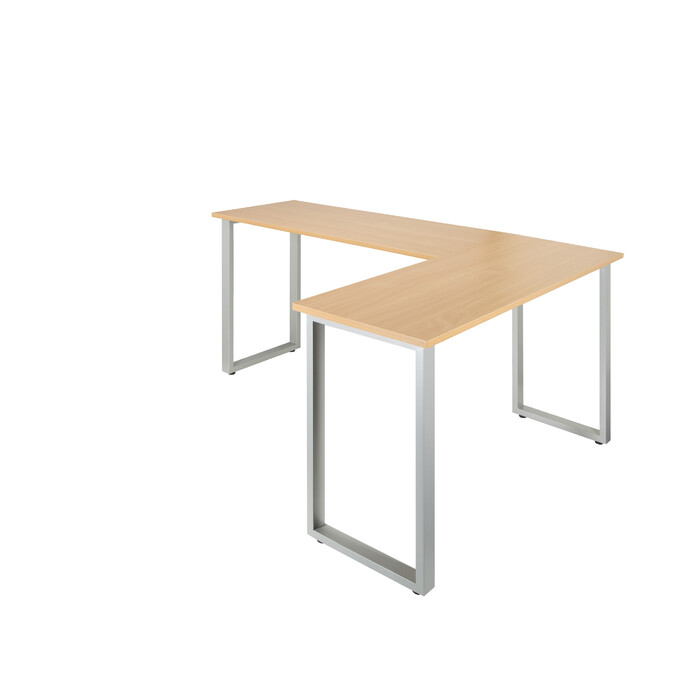 Робочий стіл WORKSPACE BASIC I 165 x 120 см, бук/срібло hjh OFF