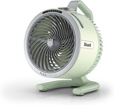 Вентилятор Shark FlexBreeze HydroGo Starker з функцією розпилення, охолодження для дому та вулиці, тихий та довговічний, з підключенням та без, компактний та легкий, повітряний потік до 20 м, Mint FA050EUGN