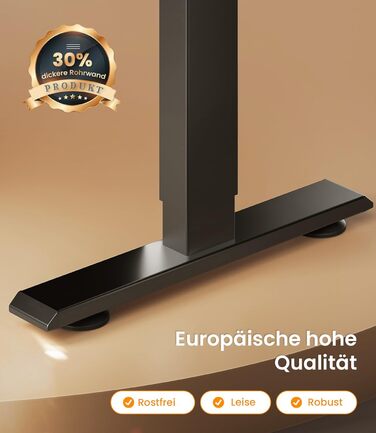 Електричний стіл MAIDeSITe з регулюванням висоти, 2 ніжки, 4 пам'яті, T1 Pro (Чорний)