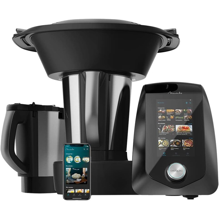 Кухонний комбайн Cecotec Mambo 12090 Habana: 1700 Вт, 30 функцій, ваги, сенсорний екран, нержавіюча сталь та керамічний посуд, 3.3 л