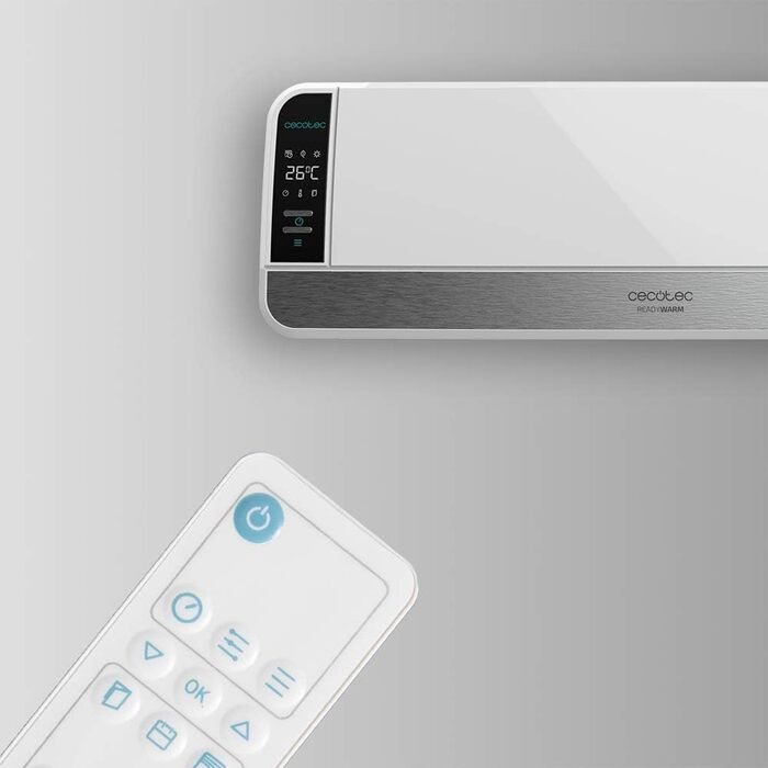 Керамічний обігрівач Cecotec Ready Warm 5350 Power Box Ceramic Connected: 2000 Вт, LED-дисплей, Wi-Fi, пульт, 3 режими, гойдання, IP22, безпека