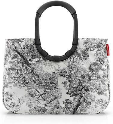 Сумка Reisenthel Loopshopper L – містка та стійка, з відділеннями з перероблених PET-пляшок, водонепроникна, сіра (Jacquard Grey)