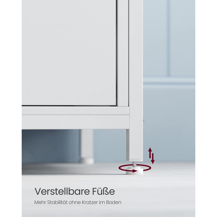 Тумба під телевізор VASAGLE, 120 см, з 2 шухлядами та відкритими полицями, для телевізора до 55 дюймів, сталевий каркас, вінтажний колір, LTV300B01