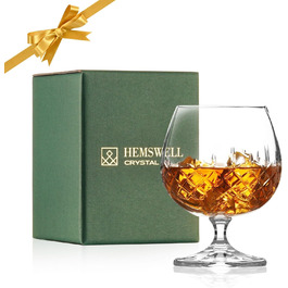 Склянка для коньяку та бренді Wicklow 250 мл – склянка-сніфтер з безсвинцевого кришталю з важким дном та подарунковою упаковкою