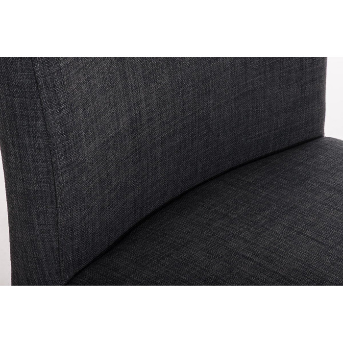 Барний стілець Paros з нержавіючої сталі, тканинне сидіння, з підлокітниками та підставкою для ніг, темно-сірий