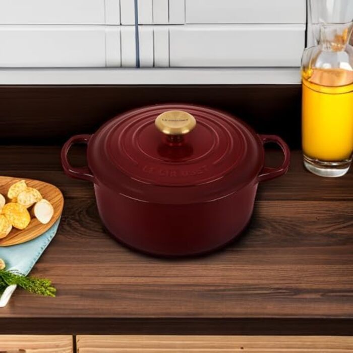 Le Creuset Signature Казанок з чавуну з кришкою, Ø Круглий, 4.2 л, Ocean (Рона), для всіх типів плит, включаючи індукційну