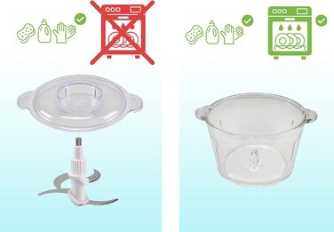 Кухонний комбайн Beper P102ROB001 зі скляною чашею, сірий/чорний