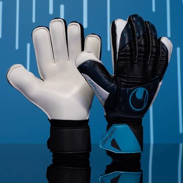 Футбольні рукавички воротаря uhlsport Speed Contact Soft Flex Frame 5.5 темно-синій / чорний / флуоресцентно-синій