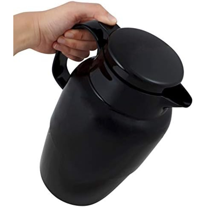 Термос Helios Mondo Push з нержавіючої сталі, 1,3 л, білий, з кнопкою відкривання