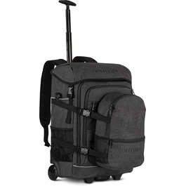Дорожня сумка (2 шт.) - Візок з функцією рюкзака та великим об'ємом 37 л і 5 відділеннями 50x37x20 см Колір Z Grey Розмір ОдинSize Z Grey Один розмір