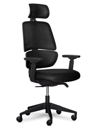 Крісло Mealux Leo Air Plus Black (арт.Y-546 KB)