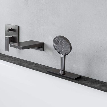 Душова лійка Hansgrohe Raindance Select S, 9 л/хв (EcoSmart), ручна, 3 режими, діаметр 120 мм, з антинакипною функцією, (Brushed Black Chrome)