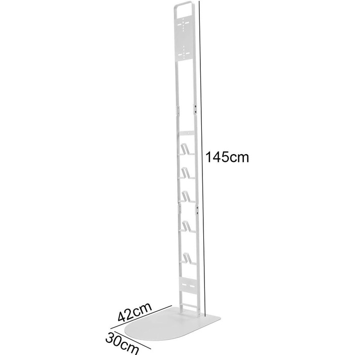 Тримач для пилососа DingGreat для Dyson V15-V6 і ручного пилососа, окремо стоячий, без свердління (білий)