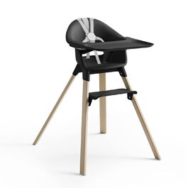 Дитячий стільчик Stokke Clikk Black Natural з підносом та ременем безпеки - ергономічний, регульований, для дітей 6-36 місяців (до 15 кг)