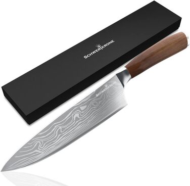 Ніж кухарський Schwertkrone Chef Messer з ручкою з горіхового дерева, Made in Germany