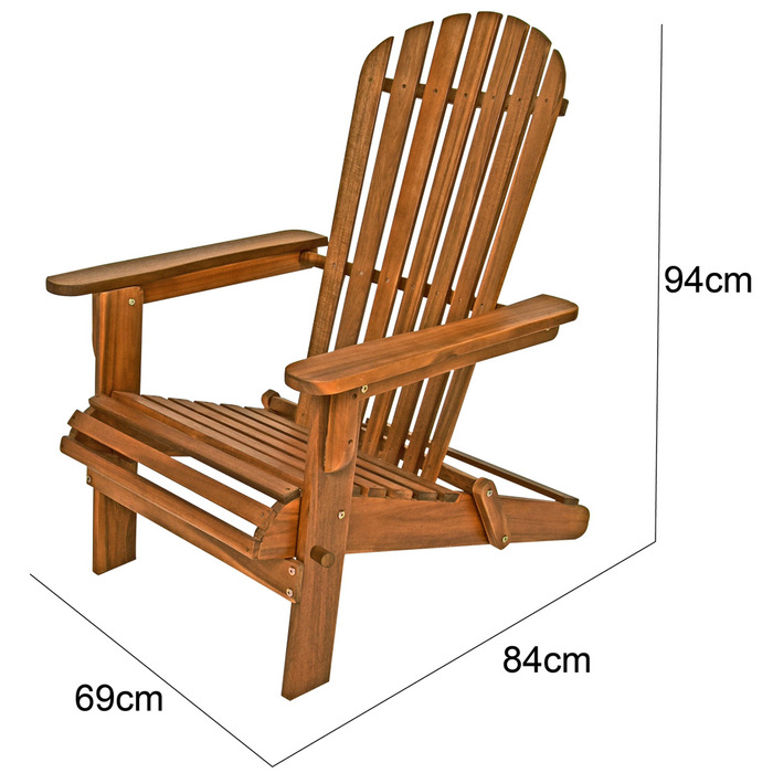Шезлонг Adirondack Acacia Wood складний