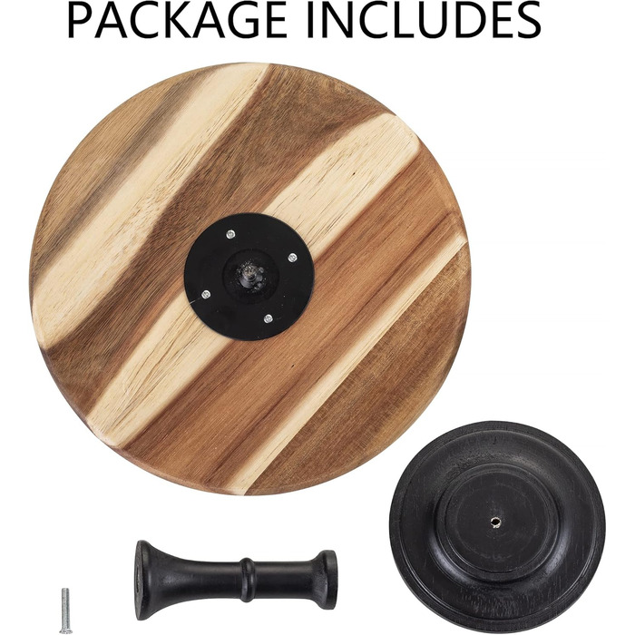 Підставка для тортів Nuptio Rustikaler: дерев'яна, діаметр 25 см, для весілля, дня народження, дитячого свята