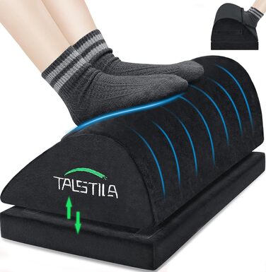 Підставка для ніг під стіл - ергономічна, з memory foam, для офісу