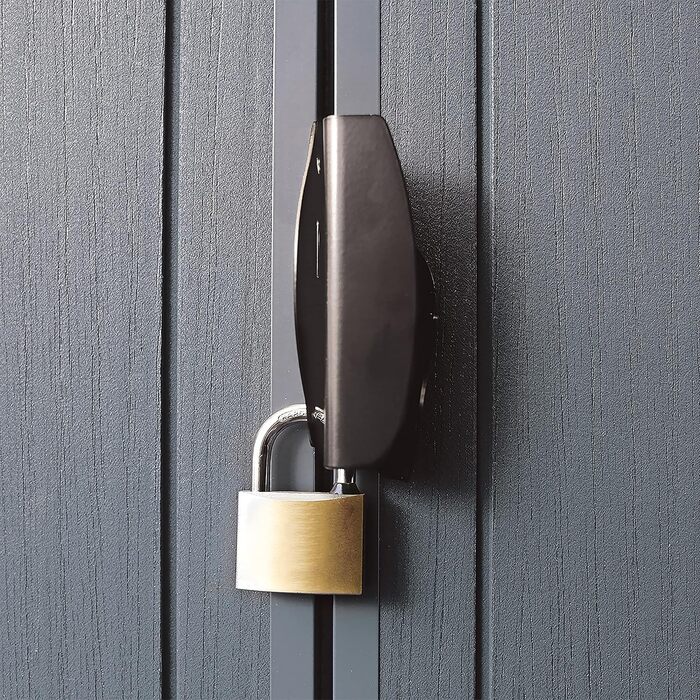 Садовий будинок Keter Darwin 2,8 м², сірий (6x8) - пластиковий, з вентиляцією та одними дверима, 25x184x205 см