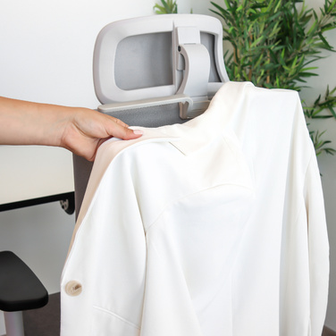 Офісне крісло COMFIO WMH з сірої сітчастої тканини / тканини hjh OFFICE