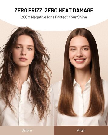 Іонічний дорожній фен HITTIONA 3 в 1 з диффузором, золото: швидке сушіння, подвійна напруга (100-240V), низький рівень шуму