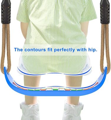 Гойдалка садові SELEWARE: набір з канатом 2м, 2 карабінами, міцна, чорна