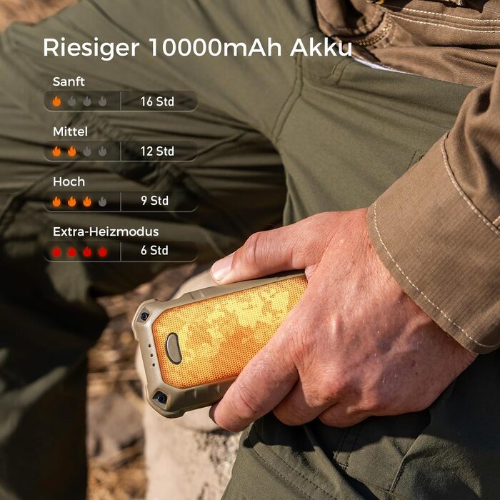 Електричний грієчка OCOOPA UT4 Extreme (камуфляж) 10000 mAh з Powerbank та ліхтариком