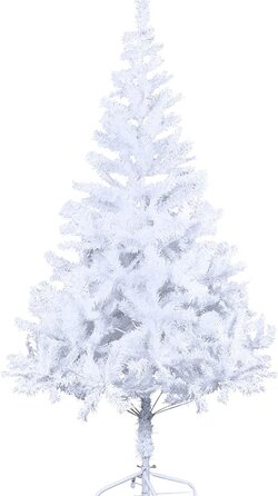 Різдвяна ялинка АуфуН штучна декоративна ялинка Вайнахт Штучна ялинка з металевою підставкою Різдвяний декор (240 см, білий ПВХ)