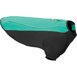 Куртка RUFFWEAR Cloud Chaser, атмосферостійке пальто для собаки з рукавами, Aurora Teal, розмір S