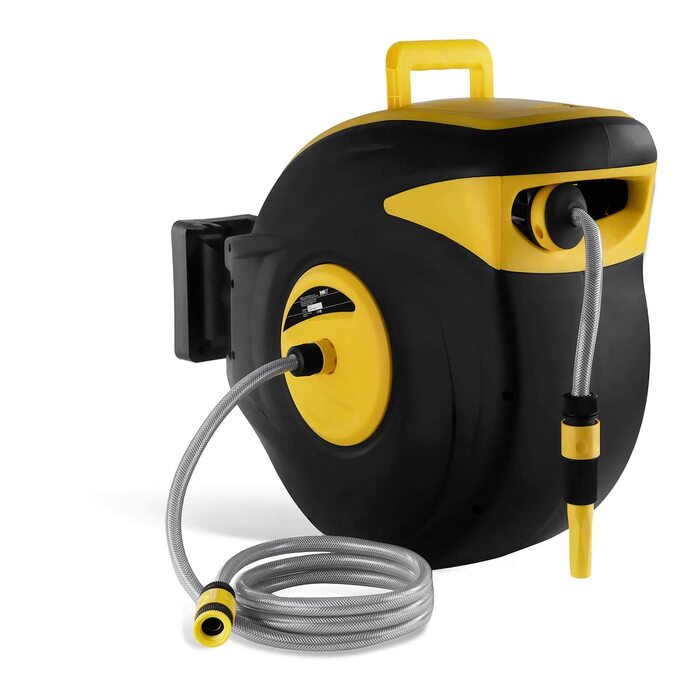Шланговий барабан MSW PRO-W 20 (20 м) з автозмотуванням, 8 бар, пластиковий корпус
