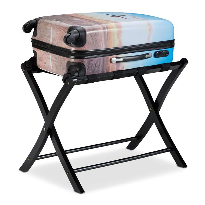 Підставка для валізи клапана, дерево Relaxdays