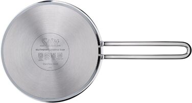 Каструля Silit Extra Cook з нержавіючої сталі 16 см з мірною шкалою та широким зливом, для плити Induktion