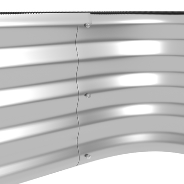 Полиця для рослин Outsunny Flower Shelf Садовий балкон 118x45x30см виготовлений з металу в сріблястому кольорі, міцний і стильний для ваших рослин