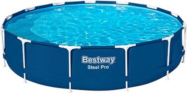 Змінний каркасний басейн Bestway Steel Pro без аксесуарів Ø 396 x 84 см, темно-синій, круглий