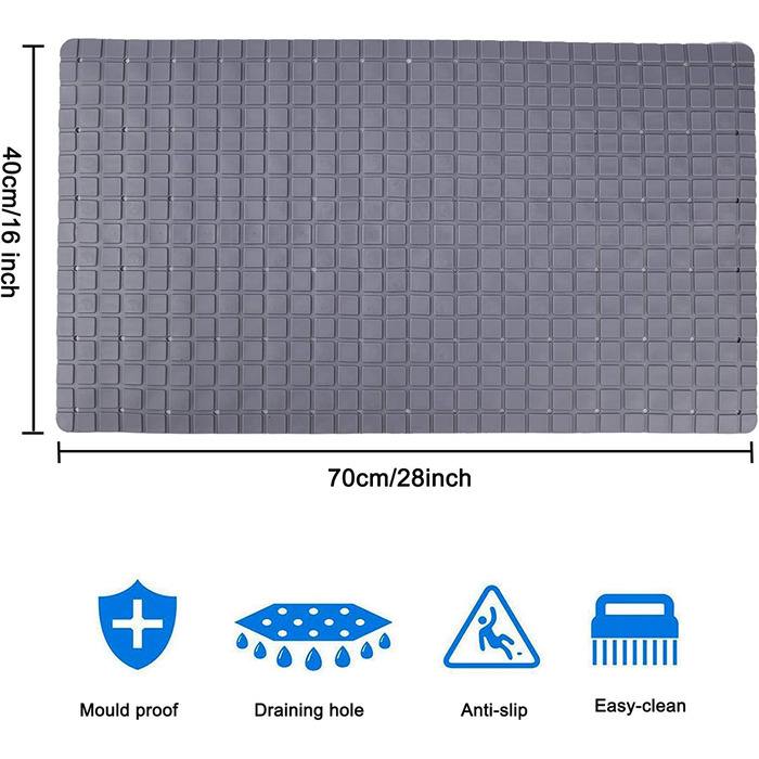 Килимок для душу MaoXinTek сірий