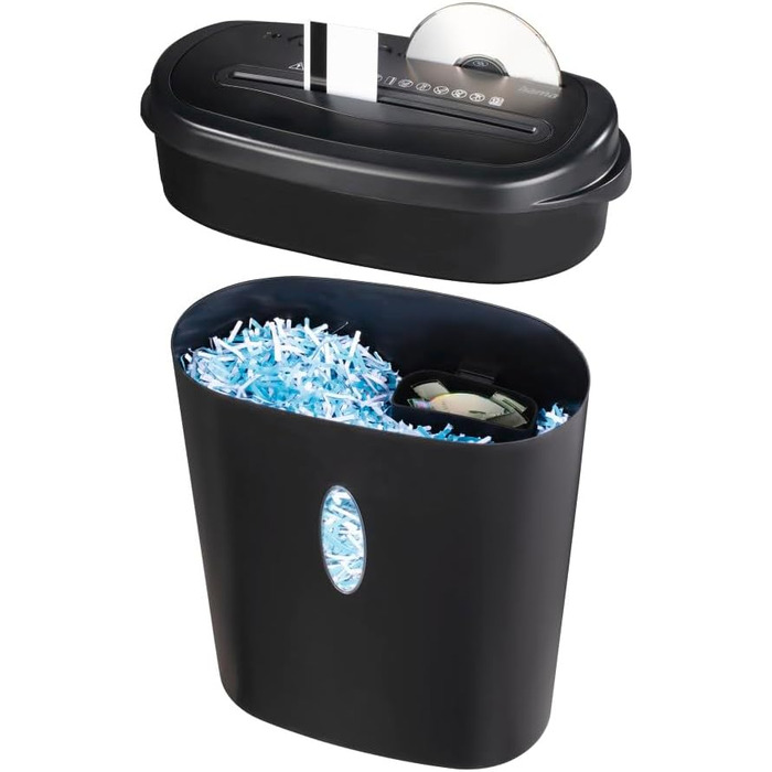 Шредер для документів Hama професійний, електричний, 12 аркушів, безпека 4 (DSGVO), 21 л