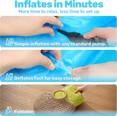 Надувний дитячий басейн JOYIN з сонцезахистом та дахом (1.42м x 1.37м x 0.71м) для літа, іграшка для веселощів