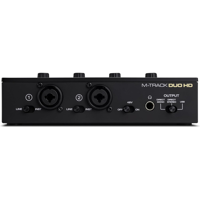 Аудіоінтерфейс M-Audio M-Track Duo для запису, стрімінгу та подкастів - 2 XLR/Line входи, 192kHz, з програмним забезпеченням