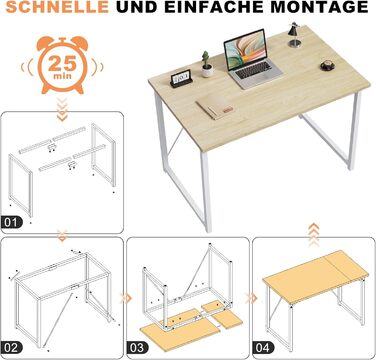 Комп'ютерний стіл Devoko, стіл для ноутбука, (акорн, 100 x 60 x 75 см)