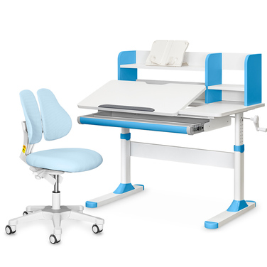 Комплект (L) Evo-Kids TH-330 Grey (парта + крісло + тумба) (арт. TH-330 + Y-412 Lite + BD C3_GREY)