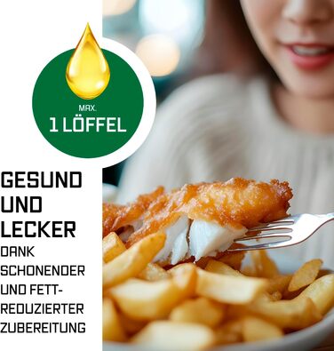 Фритюрниця повітряна GOURMETmaxx з 2 камерами, 10 л, сіра | 2x 5 л | з сенсорним дисплеєм