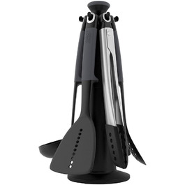 Набір кухонних аксесуарів Joseph Joseph Elevate, 6 предметів, сірий (з щипцями)