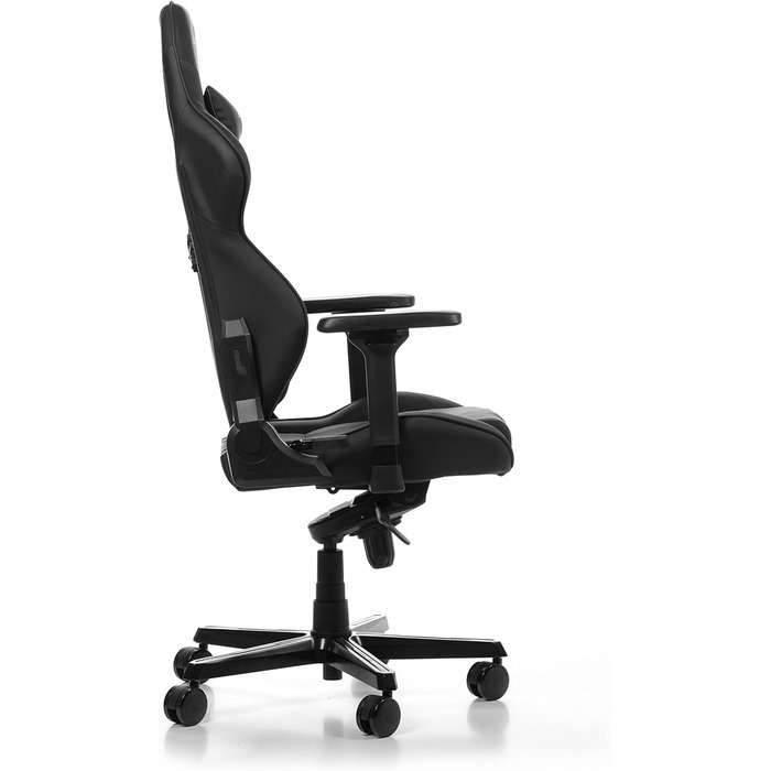 Ігрове крісло DXRacer Gladiator G001, Штучна шкіра, Чорне, до 200 см