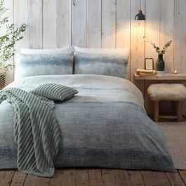 Набір підковдри Appletree Hygge Anson Stripe, 100 бавовна, Super-King, зелений