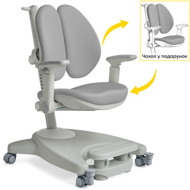 Дитяче крісло Mealux Supra Duo Plus Grey (арт.Y-116 G)