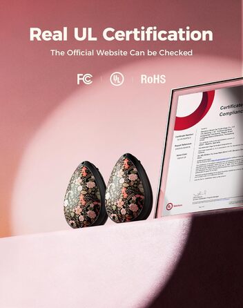 Електричні грілки для рук OCOOPA 2 шт. - стильні, у формі діаманта з магнітом, акумуляторні, для жінок, подарунок, для Реяно, піших прогулянок, кемпінгу