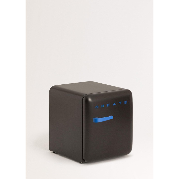 Ретро міні-холодильник 50 Gold, 48L, кремовий, з регульованою полицею, енергозберігаючий, 50x44x49,8 см