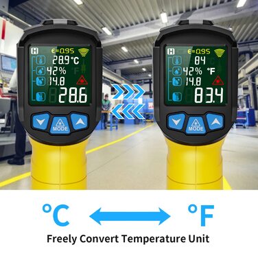 Інфрачервоний термометр MESTEK -50C до 800C LCD сигналізація